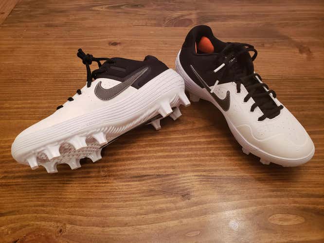 Black White Nike Alpha Huarache Varsity Low Size 8