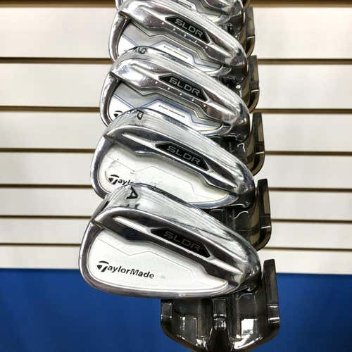 Used Taylormade Sldr Mens Right Iron Set 4i-gw Aw Steel Regular