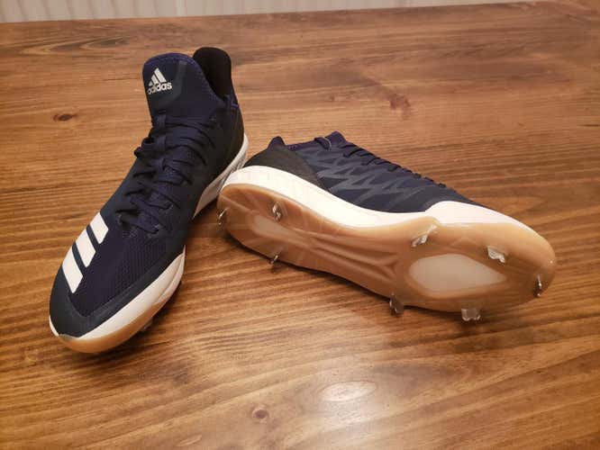 Navy Blue New Adidas Boost Icon Adult Men's Size 11 (Women's 12) Metal Adidas Low Cut