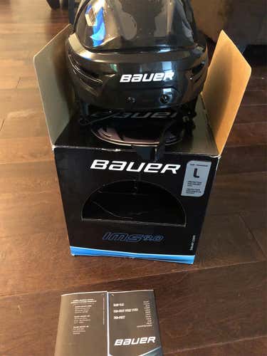 Black New Large Bauer IMS 9.0 Helmet