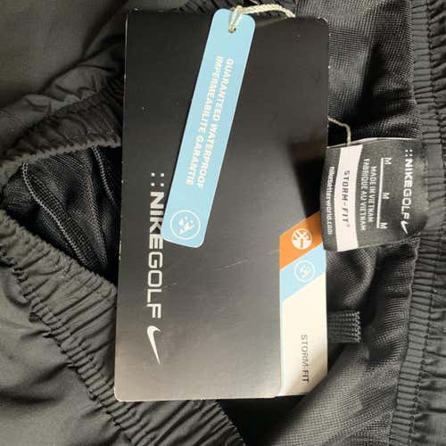 Black Men's Medium Nike Storm Fit Rain Pants. Waterproof
