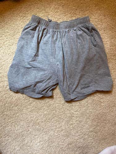 Gray Adult Large Spalding  Sweatpants Shorts