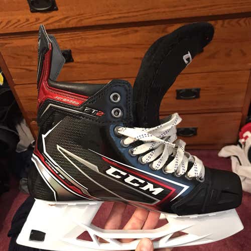 Used CCM JetSpeed FT2 Regular Width Pro Stock Size 8.5 Hockey Skates