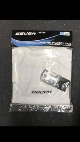 3 Pairs For The Price Of 1!!! White Senior Large/X-Large Bauer Practice Socks