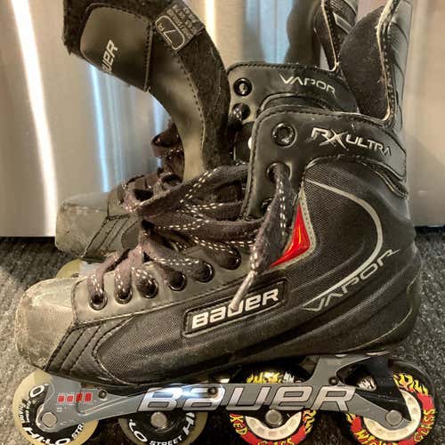 Senior Bauer Vapor (4 New Wheels + 4 Used In Good Condition) Size 7 D&R Inline Skates