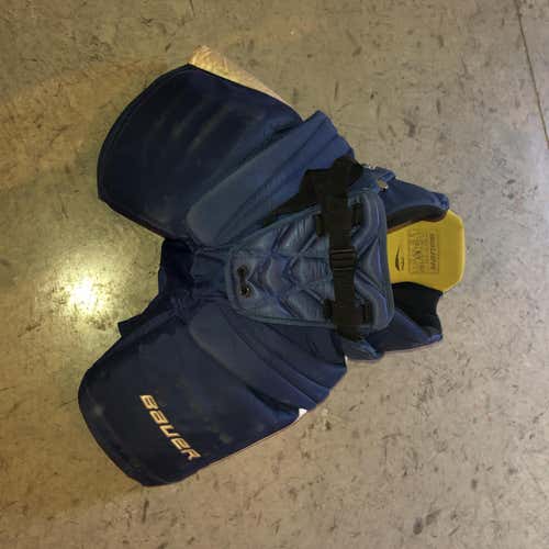 Blue Used Medium Bauer Supreme One.9 Hockey Goalie Pants
