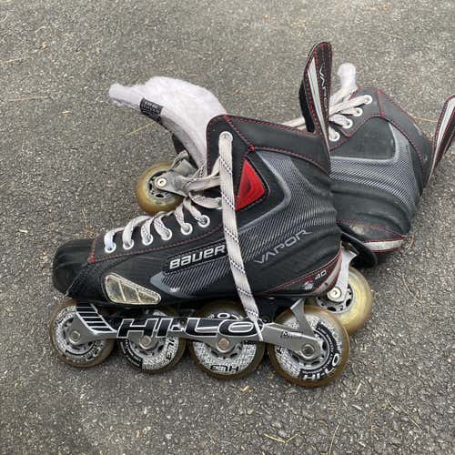 Senior Bauer Vapor X40R Regular Width Size 9 Inline Skates
