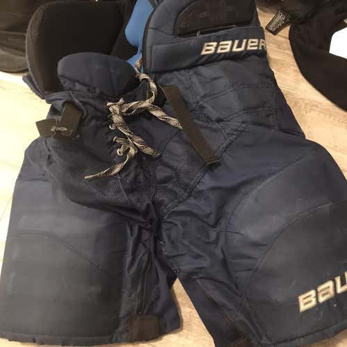 Blue Used Junior XL Bauer Nexus 1000 Hockey Pants