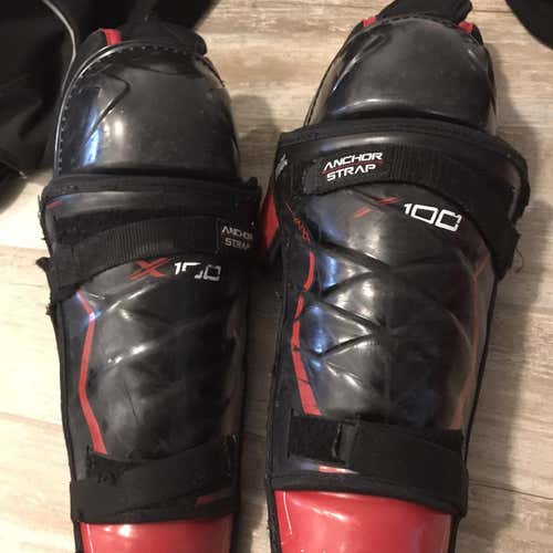 Used Bauer Vapor X100 Shin Pads