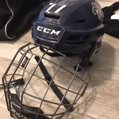 Blue Used Medium CCM Tacks 710 Helmet
