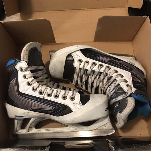 Used Bauer Reactor 7000 Regular Width Size 3 Goalie Skates