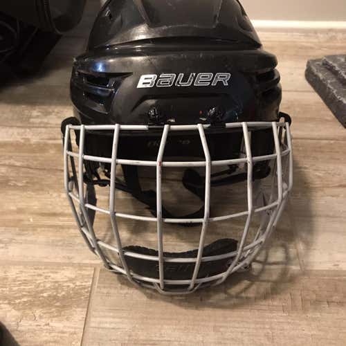 Black Used Small Bauer Helmet