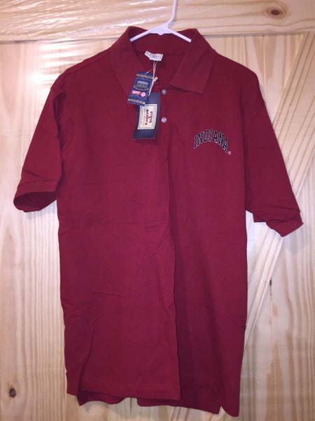 NEW INDIANA ADULT GOLF SHIRT SIZE MEDIUM