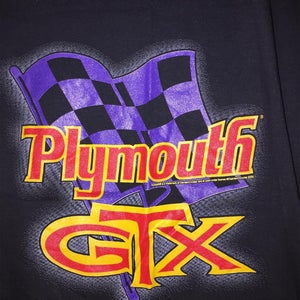 NEW BLACK  OLD STOCK MEDIUM PLYMOUTH  GTX  T-Shirt