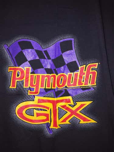 NEW BLACK  OLD STOCK MEDIUM PLYMOUTH  GTX  T-Shirt