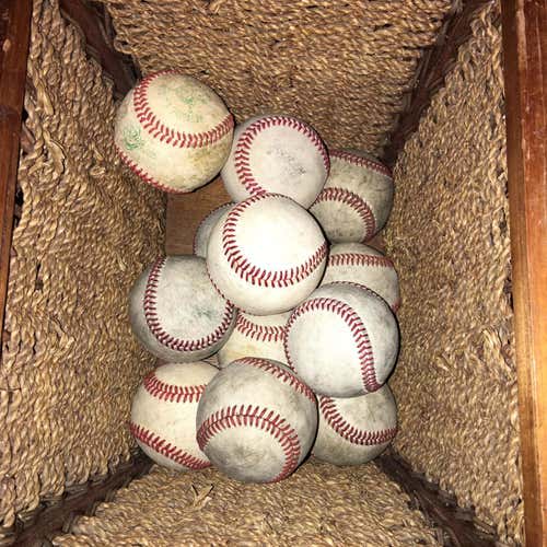12 Pack Baseballs Used Good