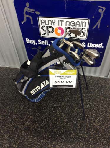 Used Strata Plus 8 Pc Set 8 Piece Steel Regular Golf Mens Package Sets