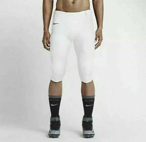 NEW $70 Men's Nike Team Open Field Football Dri-FIT Pants WHITE 615745-106,  S