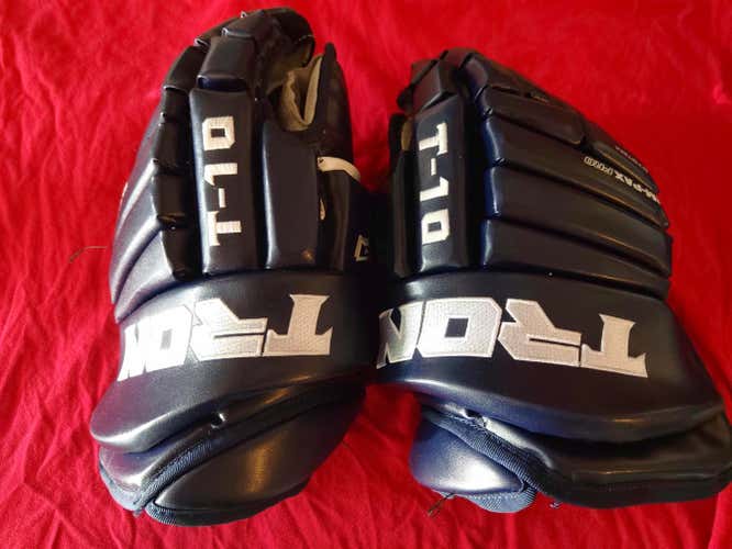 Tron T10 Blue Used Senior Gloves 14"