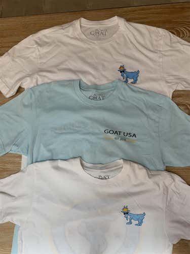 3 x GOAT USA Adult Medium Shirt