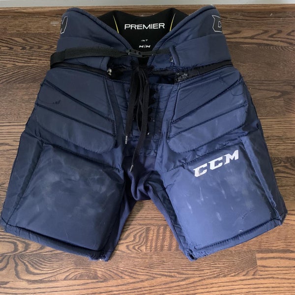 Blue Used Medium CCM Premier Pro Hockey Goalie Pants