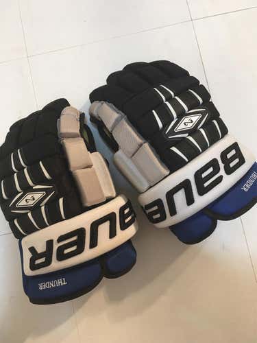 Black Used Bauer Nexus Pro 15" Pro Stock Gloves