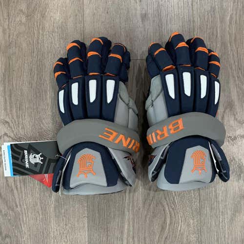 Blue New Brine King Elite 13" Lacrosse Gloves