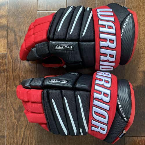 Black Used Warrior Alpha QX 15"  Gloves
