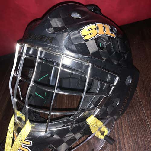 Gray Used Bauer NME VTX  Goalie Mask