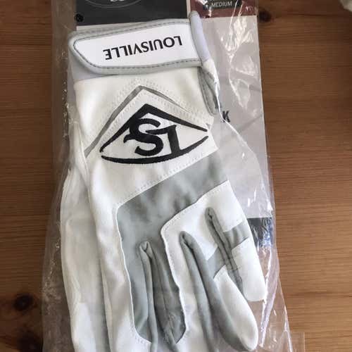 Louisville Slugger Genuine Leather Batting Gloves Sz M NWT