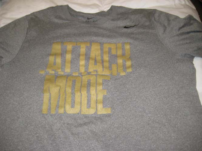 Nike Blue Chip lacrosse shirt camp L large Attack Mode
