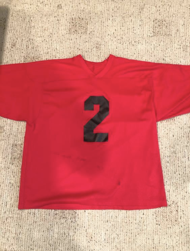 Vintage CCM Red/Orange Jersey #2 Adult XL