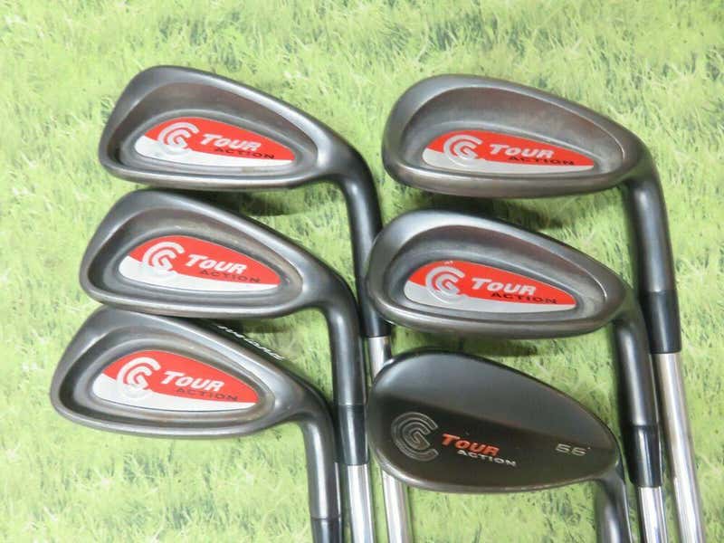 Cleveland TA TOUR ACTION GUNMETAL BLACK 6-PW+SW Irons Steel STIFF