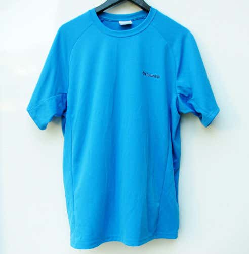 Columbia Men's Blue Activewear Excercise Moisture Wicking T-Shirt -Size Medium M