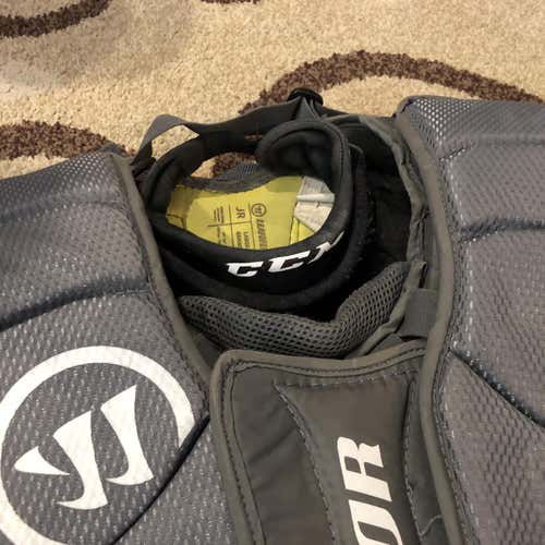 Used Large Warrior Ritual G2 Goalie Chest and Arm Protector  Goalie Chest Protector
