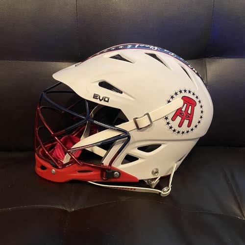 White Used Warrior Evo Helmet