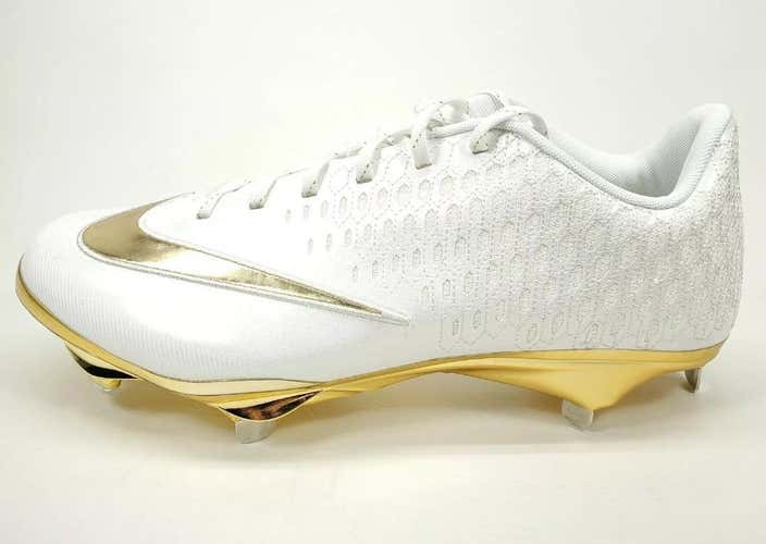 Men's NIKE LUNAR VAPOR ULTRAFLY (US Size 9) Elite 2 Baseball Cleats Gold NEW