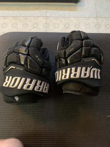 Black Used Senior Warrior Covert QRL Gloves 14"