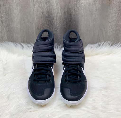 Black New Adult Men's Size 9.5 (Women's 10.5) Metal Nike Low Cut Nike Alpha Huarache Elite 2