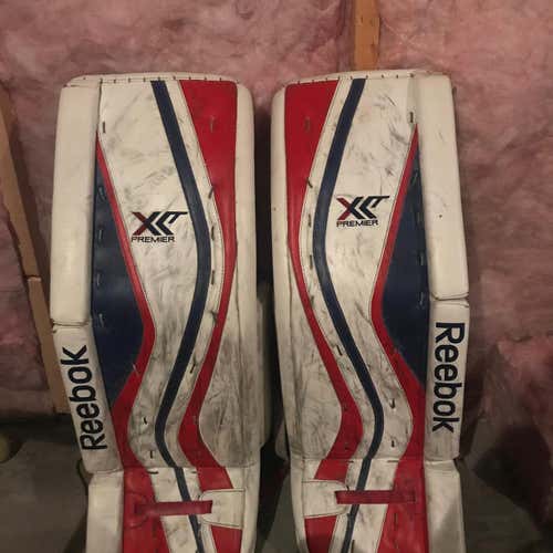 Blue Used 33" Reebok XLT  Goalie Leg Pads