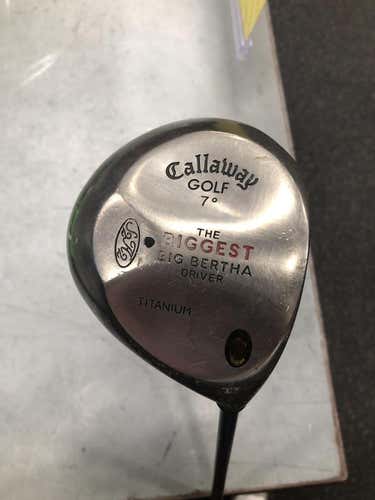 Used Callaway Biggest Big Bertha 7.5 Degree Steel Regular Golf Drivers