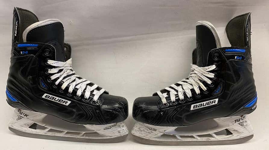 BAUER NEXUS 1N V CUT PRO CUSTOM PRO STOCK ICE HOCKEY SKATES 9.5E 9.5 E NHL AHL USED (6641)