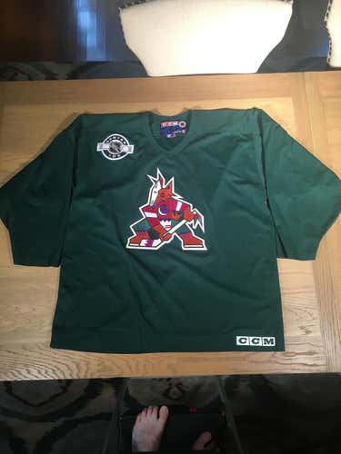 Green Phoenix Coyote Practice Used Adult XXL CCM Jersey