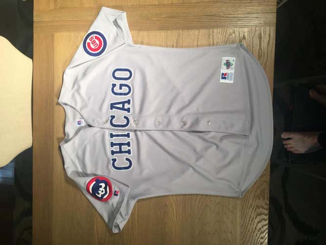 Used Adult Large Chicago Cubs  Russell Baseball  Jersey