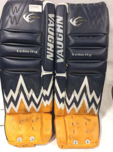 Used Vaughn Velocity 30" Ice Hockey Goalie Leg Pads