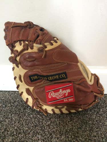Brown New High School/College Rawlings Right Hand Throw Catcher's GG Elite Baseball Glove 32"
