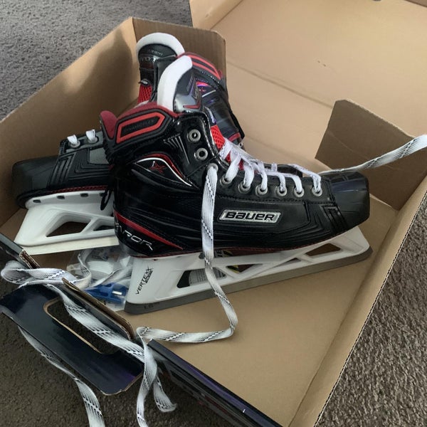 Used Bauer Vapor 1X Regular Width Size 9.5 Goalie Skates