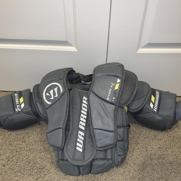 Used Medium Warrior Ritual G2 Goalie Chest and Arm Protector Goalie Chest Protector