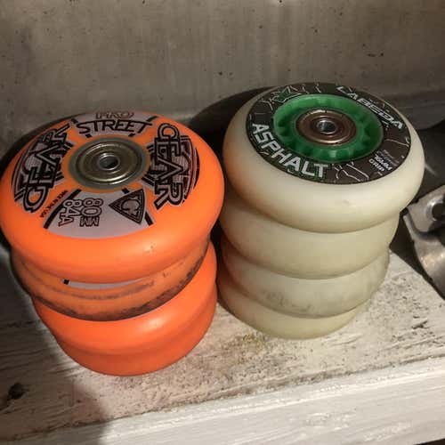 Roller Hockey Wheels 78/80mm Outdoor With Bearings