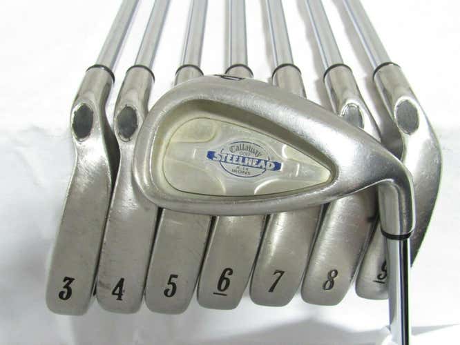 CALLAWAY Steelhead X-14 3-PW IRONS IRON Set X 14 Steel Uniflex